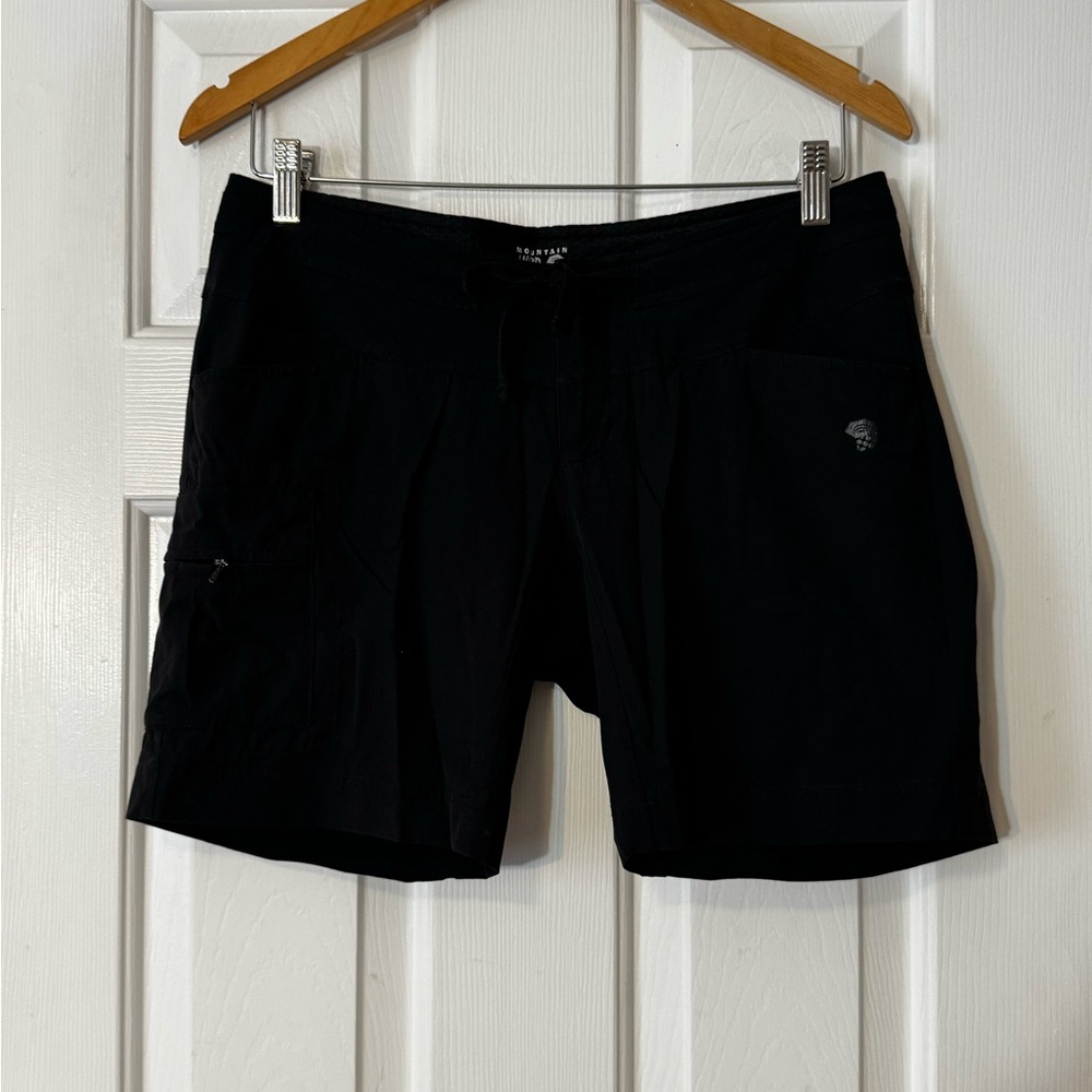 Mountain Hardwear Women's Size 6 Black Hiking Trail Shorts Drawstring 0523